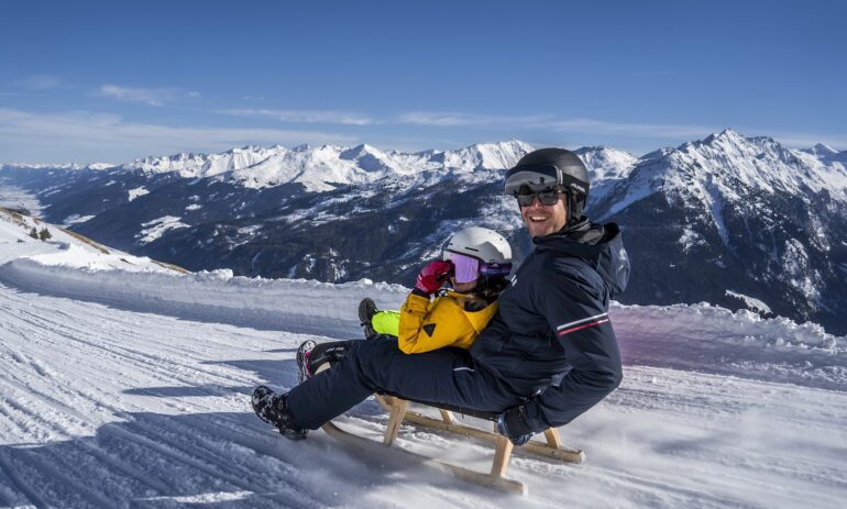 Rodeln auf der längsten Rodelbahn Österreichs 